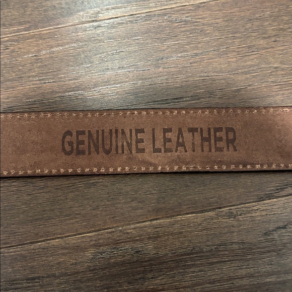 Montauk Genuine Leather Tooled Western Rodeo,filigree buckle,single stitch edge - Picture 8 of 11